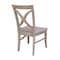 International Concepts Set of 2 Cosmo Chairs, Washed Finish, Washed Gray Taupe C09-14P - alternate 2